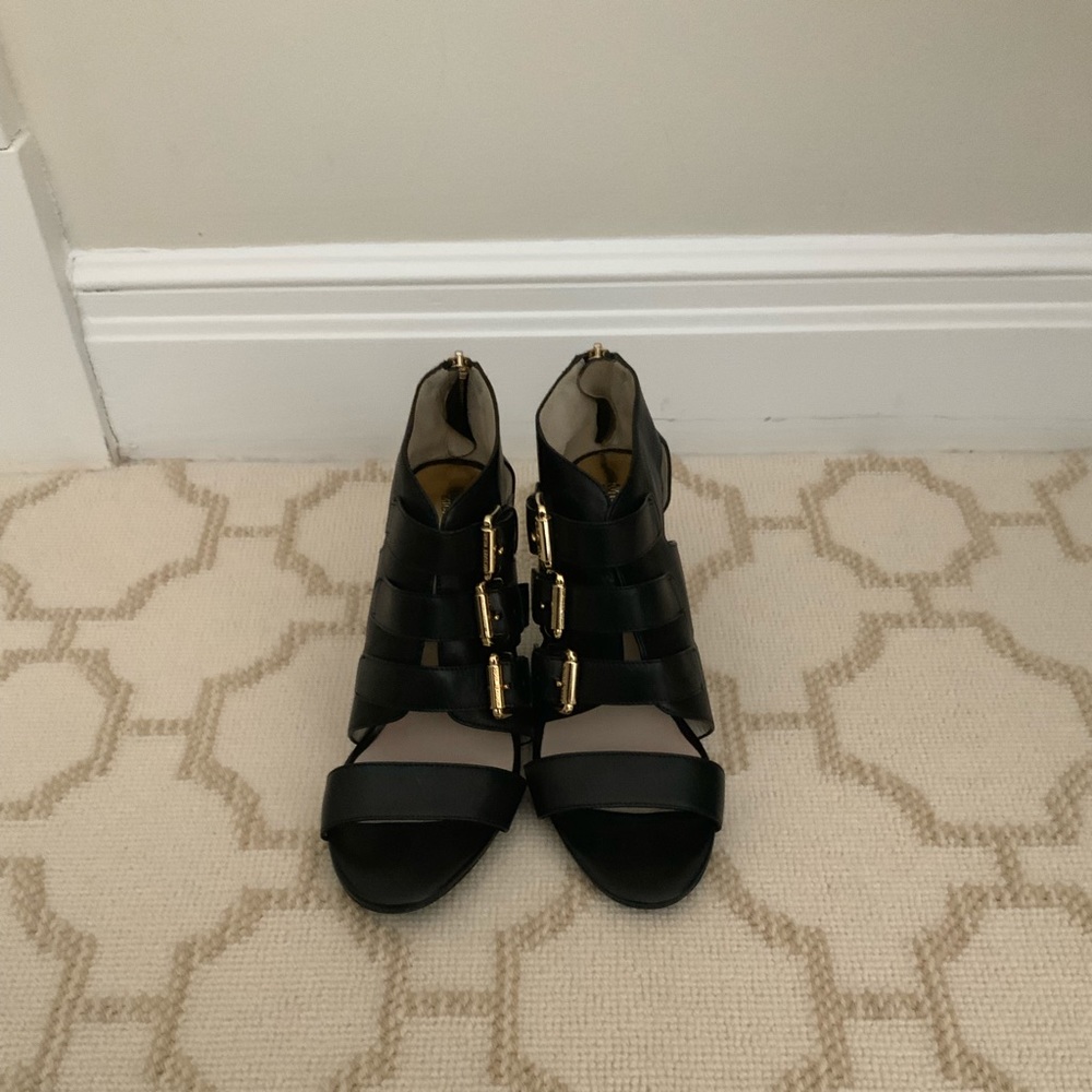 Michael Kors Black Strappy Sandals